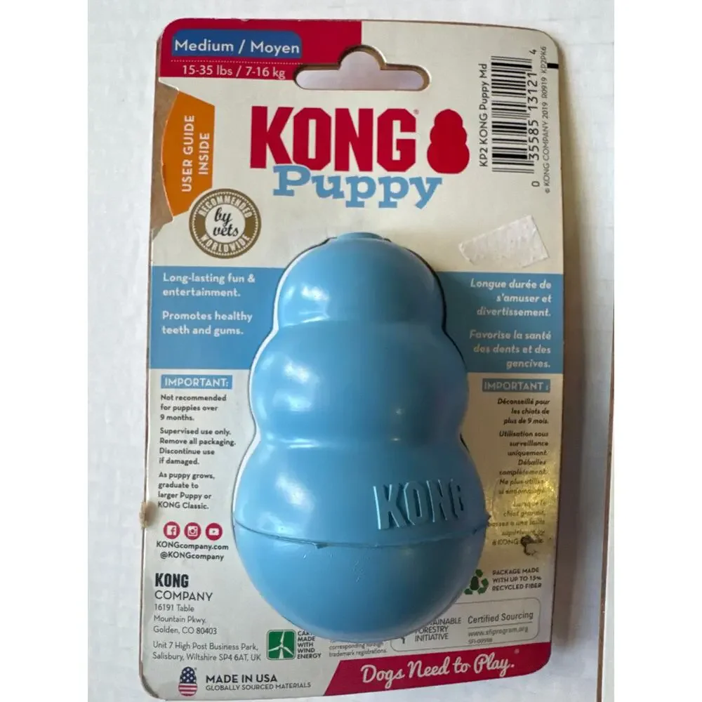 NWT Kong puppy 2 pack blue pink small & medium & 2 outfits medium